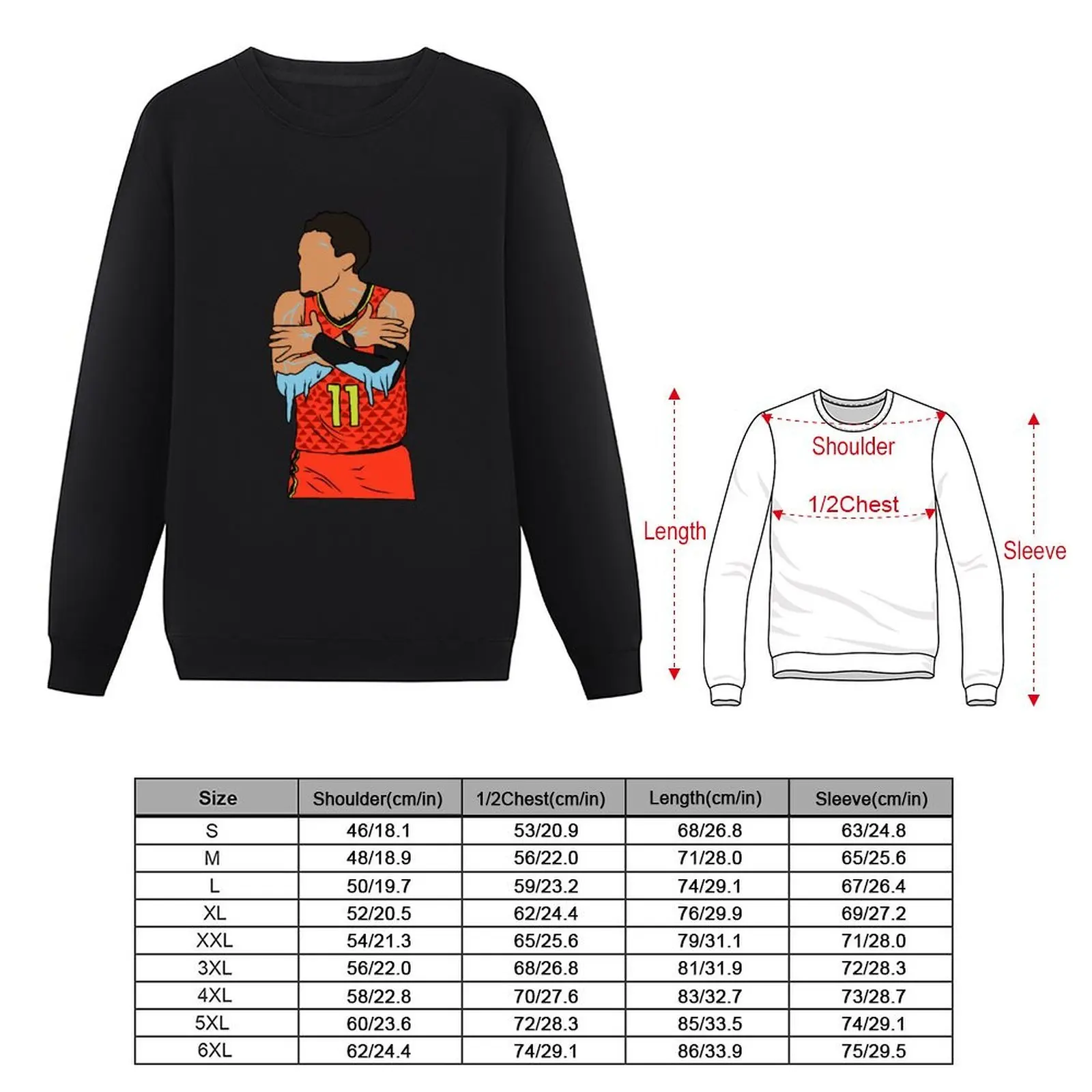 Trae Young Ice Pullover الرجال العرق قميص الخريف منتجات جديدة النمط الياباني الرجال مصمم الملابس بلوزات الرسم