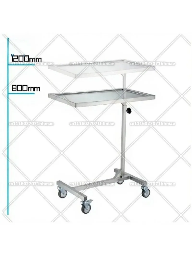 High-Quality Pet Clinic Carrier Stainless Steel Medical Trolley Vet Hospital Operation Trolley Stainless Steel Vet