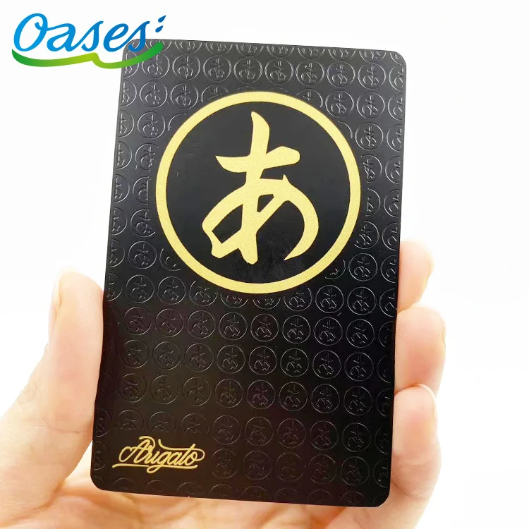 Customized query Custom Printing Thick Black and Gold Metal Business Cards Laser Engraving Metal Membership Card Blank Metal Bus