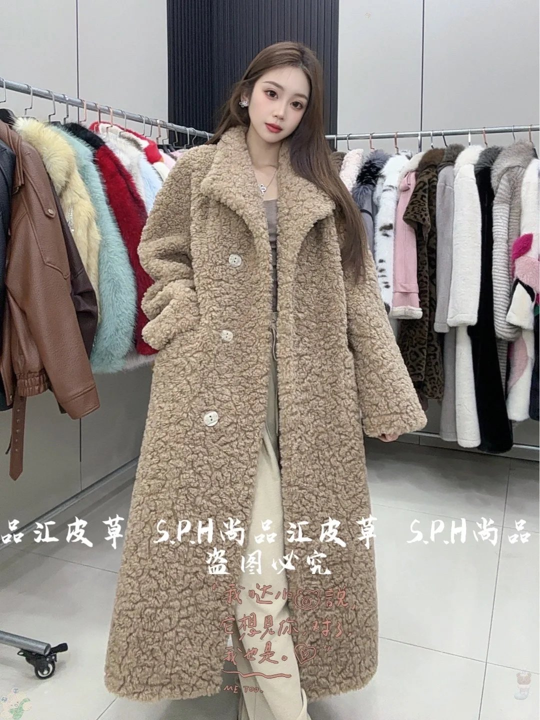 Damskie płaszcze ze sztucznego futra 2025, nowe, zimowe, długie, eleganckie, modne, ocieplane, kobiece, z długim rękawem, jednokolorowe, stylowe kurtki ze sztucznego futra.