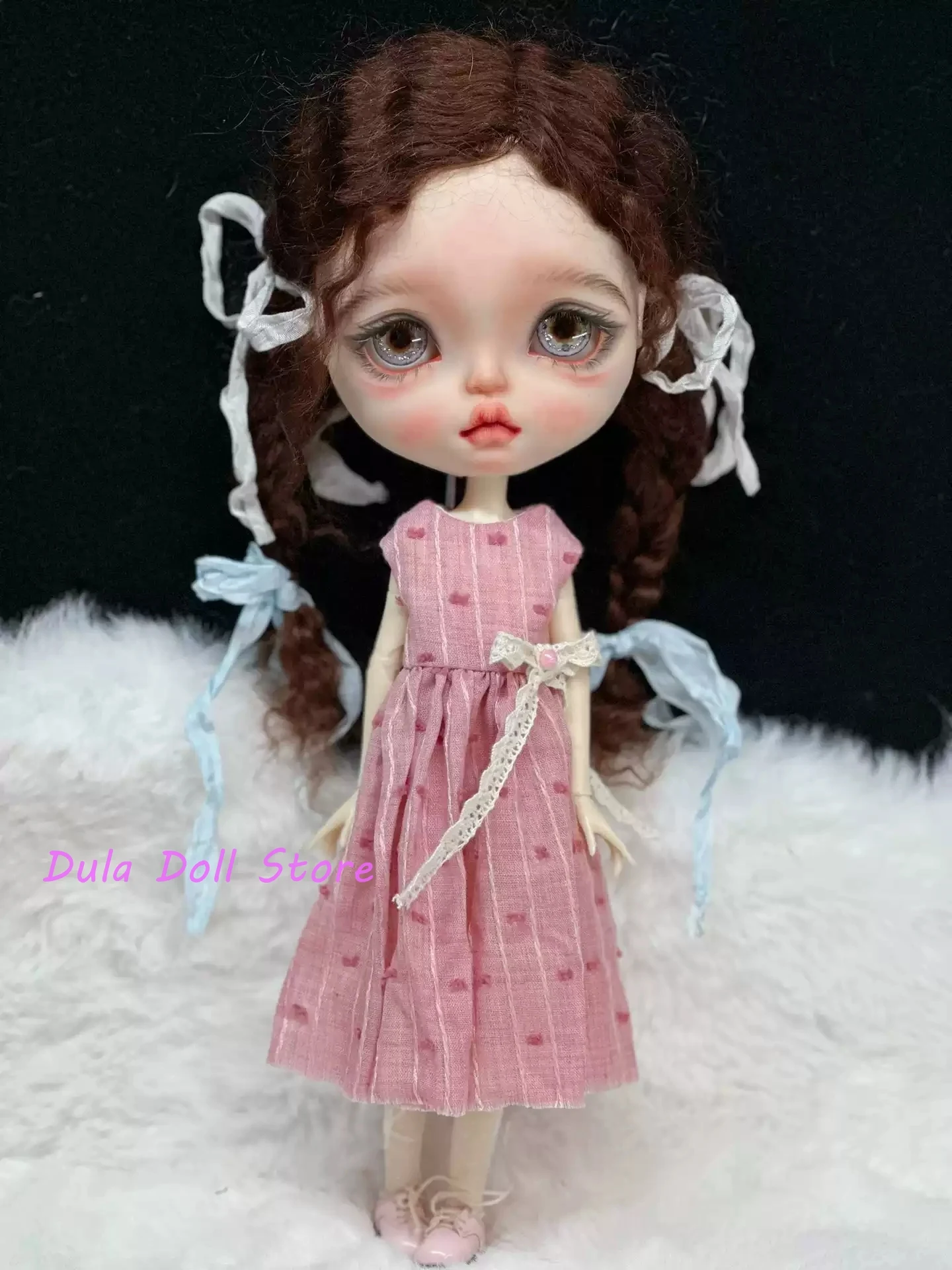 Dula Doll Clothes Dress Pink dress Blythe ob24 ob22 Azone Licca ICY JerryB 1/6 Bjd Doll Accessories