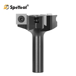 SpeTool 1pc CNC Spoilboard Surfacing Router Bit 1/2 Inch Shank 3-Flute Carbide Insert Slab Flattening Router Planer Bit for Wood