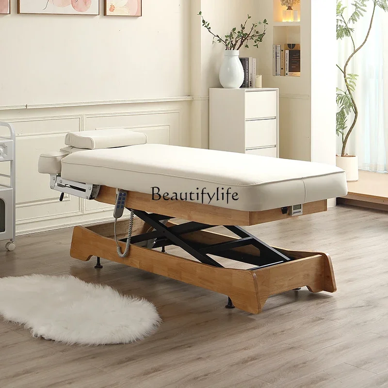 

yj32 Intelligent heating electric beauty lift bed for high-end beauty salons