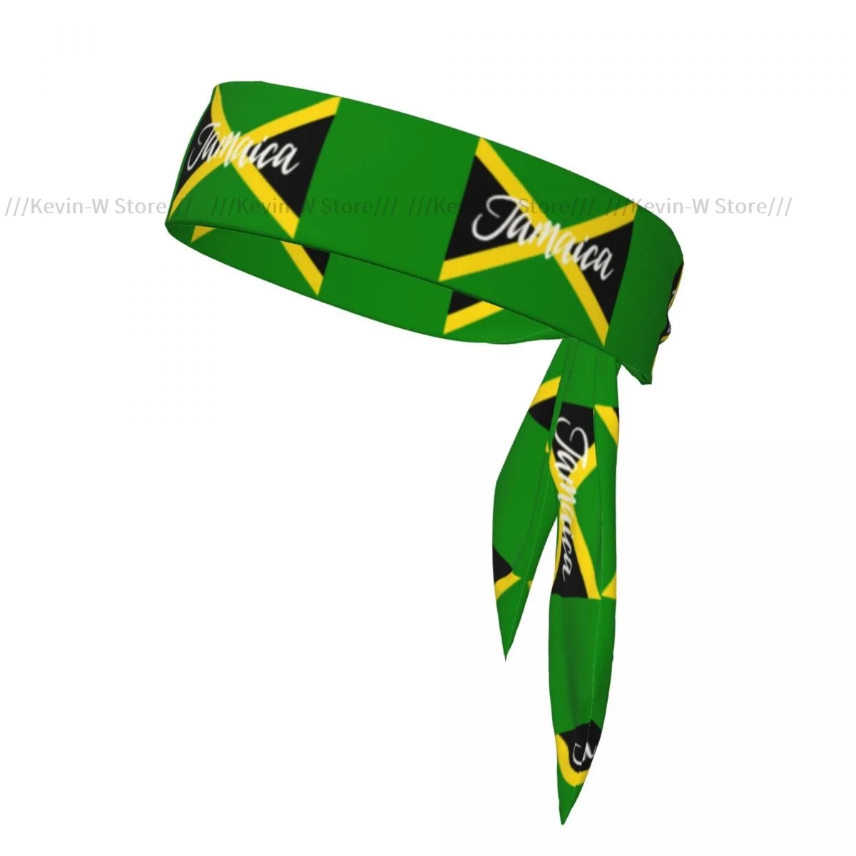 Tie Headbands Jamaica Sports Head Band Athletic Sweatband Bandana Sweat Wicking