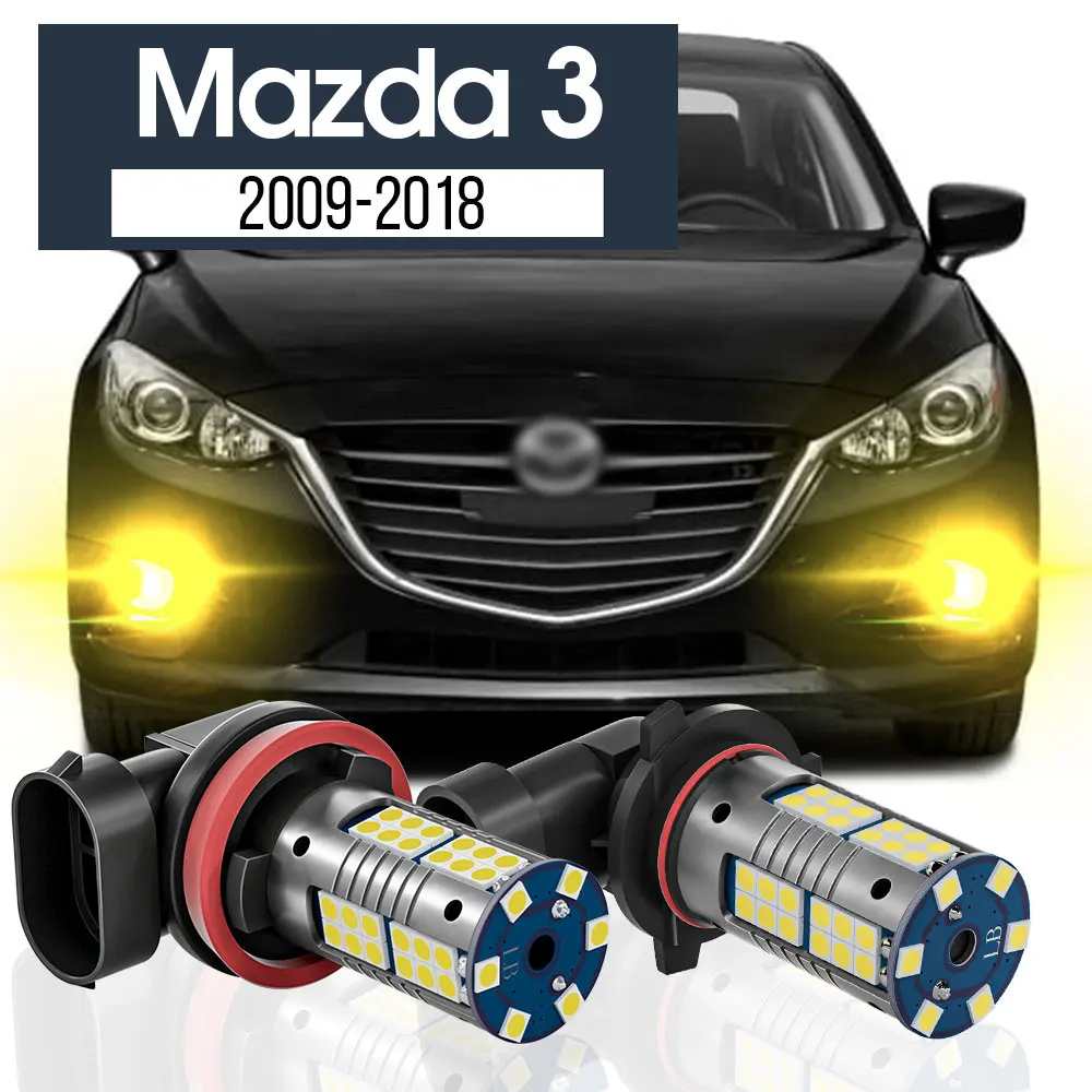 

2pcs LED Fog Light Lamp Blub Canbus Accessories For Mazda 3 BL BM BN 2009-2018 2010 2011 2012 2013 2014 2015 2016 2017