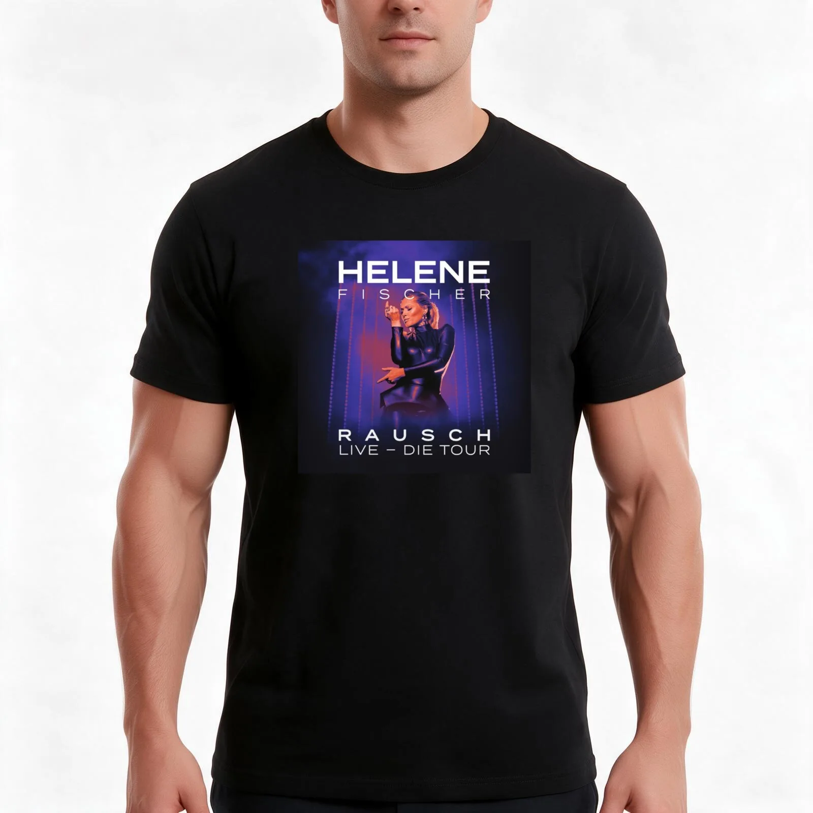 Helene Fischer - Rausch Die Tour T-Shirt, Summer Casual Cotton Tee, Oversized Streetwear Tops, Vintage Graphic Print