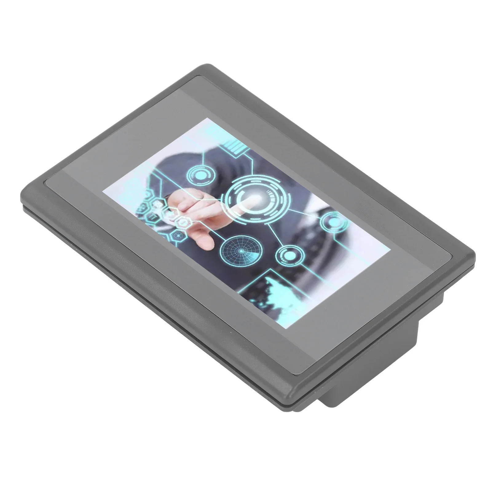 4.3in HMI PLC Touch Screen Transistor Output Switch Counts 12 in 8 Out for FX3U 20 40 48MRT DC24V 1A