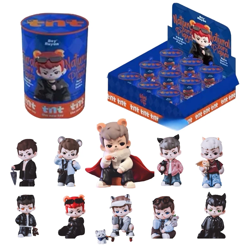 

В наличии Подлинная серия Tnt Rayan 4th Boy Natural Born Player Blind Box Модная игрушка Q Версия Аниме Фигурка Настольные украшения Подарок