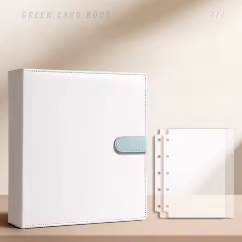 3X3 9Grid A4 Photocard Binder Large Wide Spine D Ring Photo Card Holder PU 3inch Photo Album Korean Idol Photo Collect Book