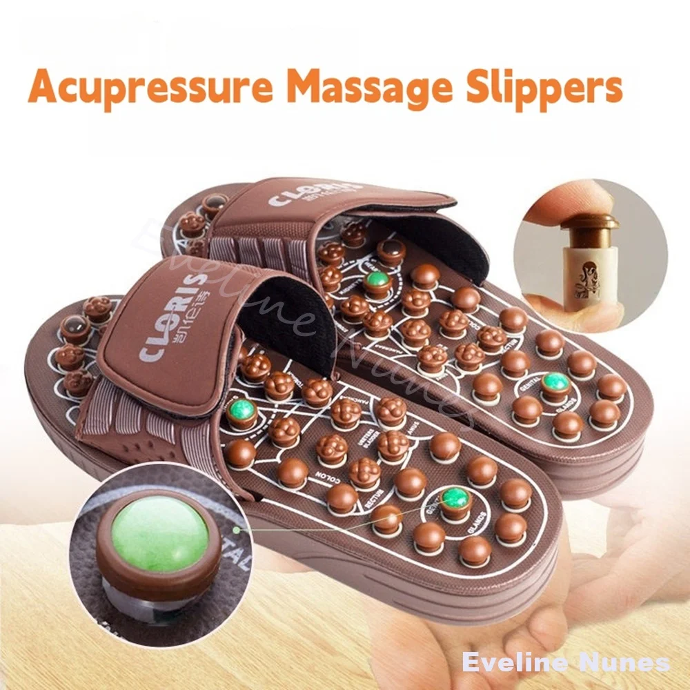 Foot Massage Slippers Men/women Gift First Choice Acupressure Jade Spring Magnetic Therapy Shoes