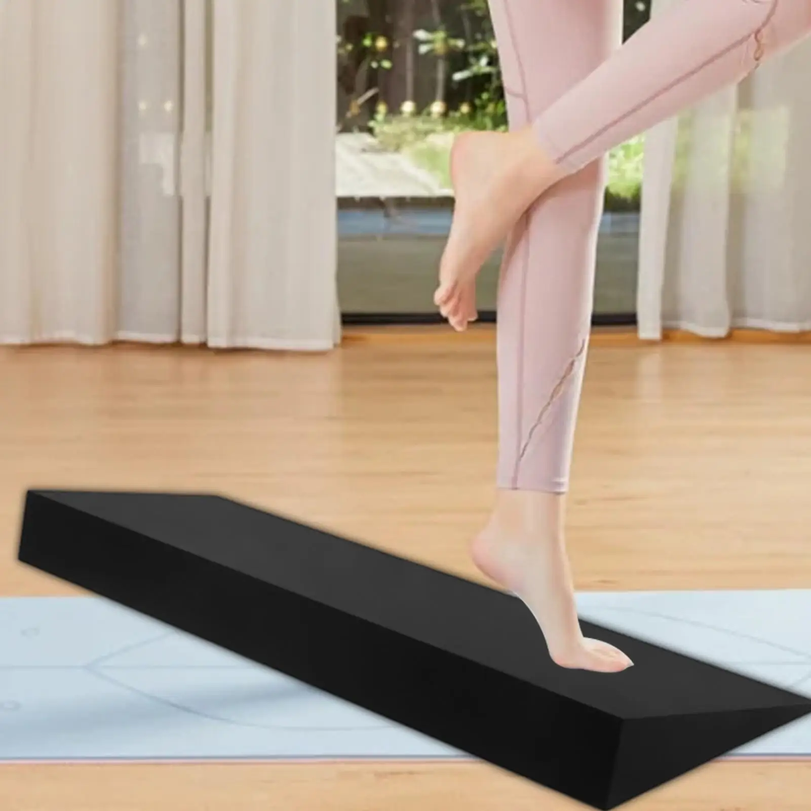 Squat Wedge Slant Board For Calf Stretching & Heel Elevated Squats Yoga Wedge Block For Pilates Fitness Home Gym Equipment