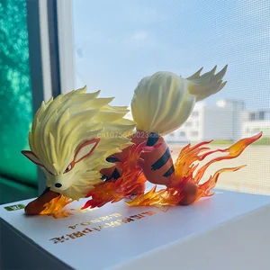 Arcanine Figur Pokemon Anime Figure Mini Action Figure Skala 1:20 Koleksi Patung Pvc 9cm Dekorasi Oranye Hadiah Mainan Anak-anak 12 arcanine penjualan terbaik - №