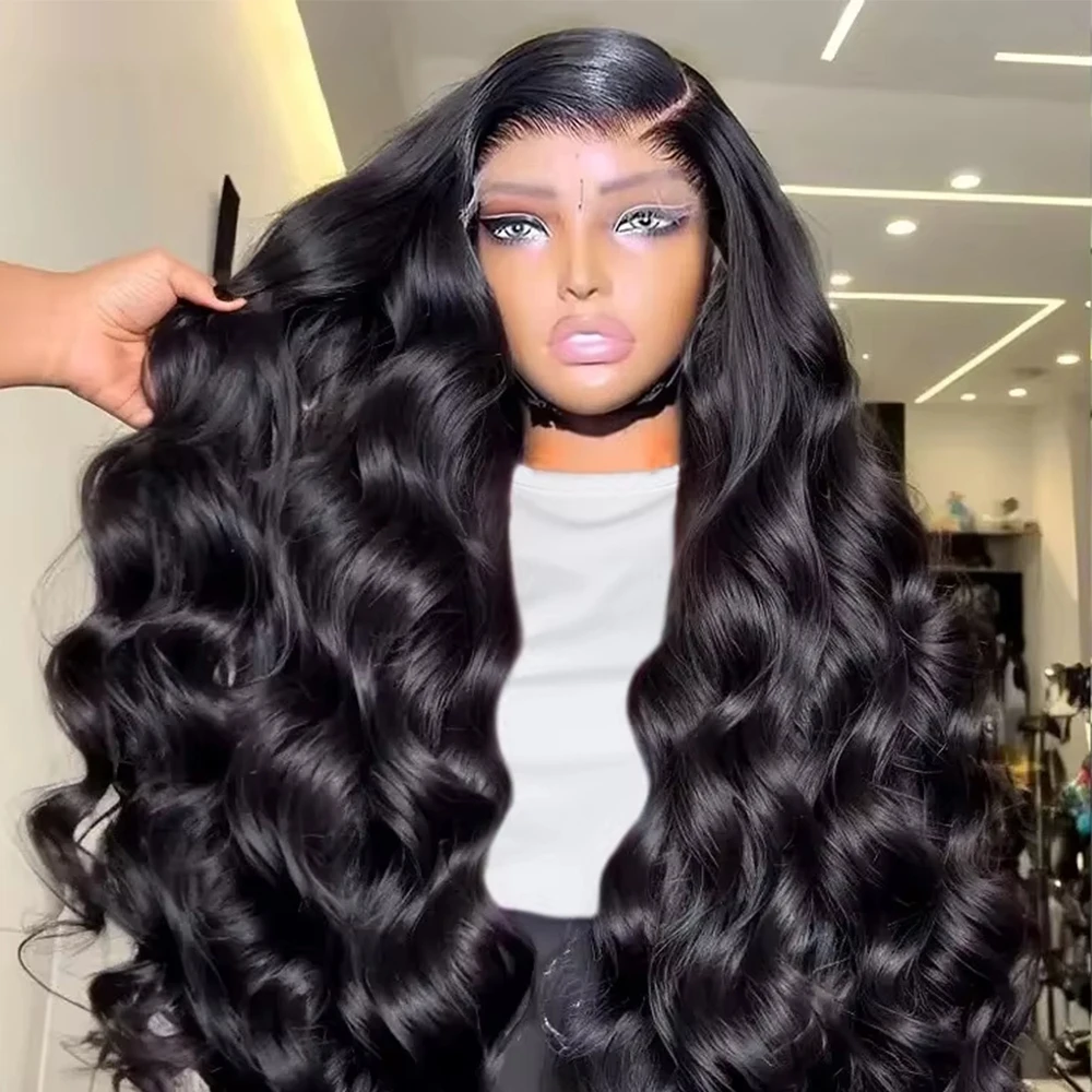 260% Body Wave 38 Inch Body Wave Lace Front Wig 13x6 HD Transparent 360 Lace Front Wig Human Hair 13x4 Closure Brazilian Wigs