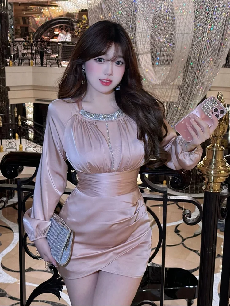 

SYJ ujia Ele Hollow out Diamond Embedded ort Skirt for plus Size Women Casual Sle High Waist Sequin Fabric