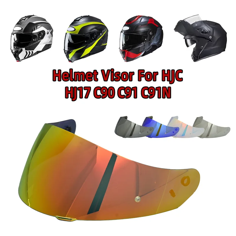 Visor for HJC HJ17 C90 C91 C91N CL-MAX 2/3 IS-MAX BT SY-MAX 3 IS-MAX 2 Motorcycle Helmet Shield Replacement Optical Clarity