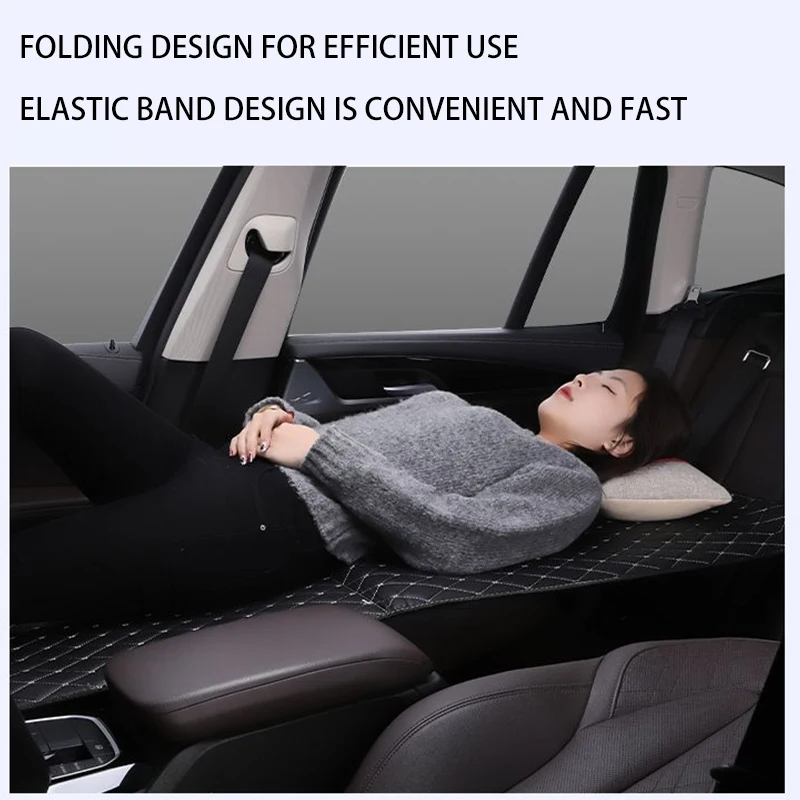 Car Modified Bed Multi-Function Car Bed Co Driver\'s Car Bed Wooden Sponge Foldable Car Rear Seat Travel Sleeping Pad Travel Bed