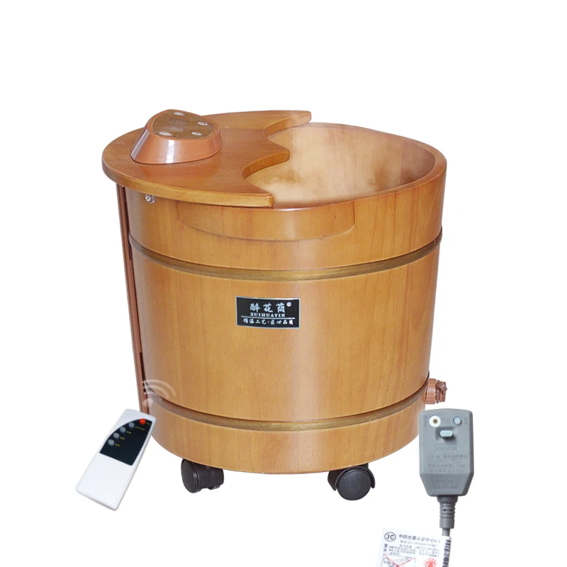 Foot bucket, automatic heating, constant temperature surfing, bath, oak home used calf bath, massager, bath