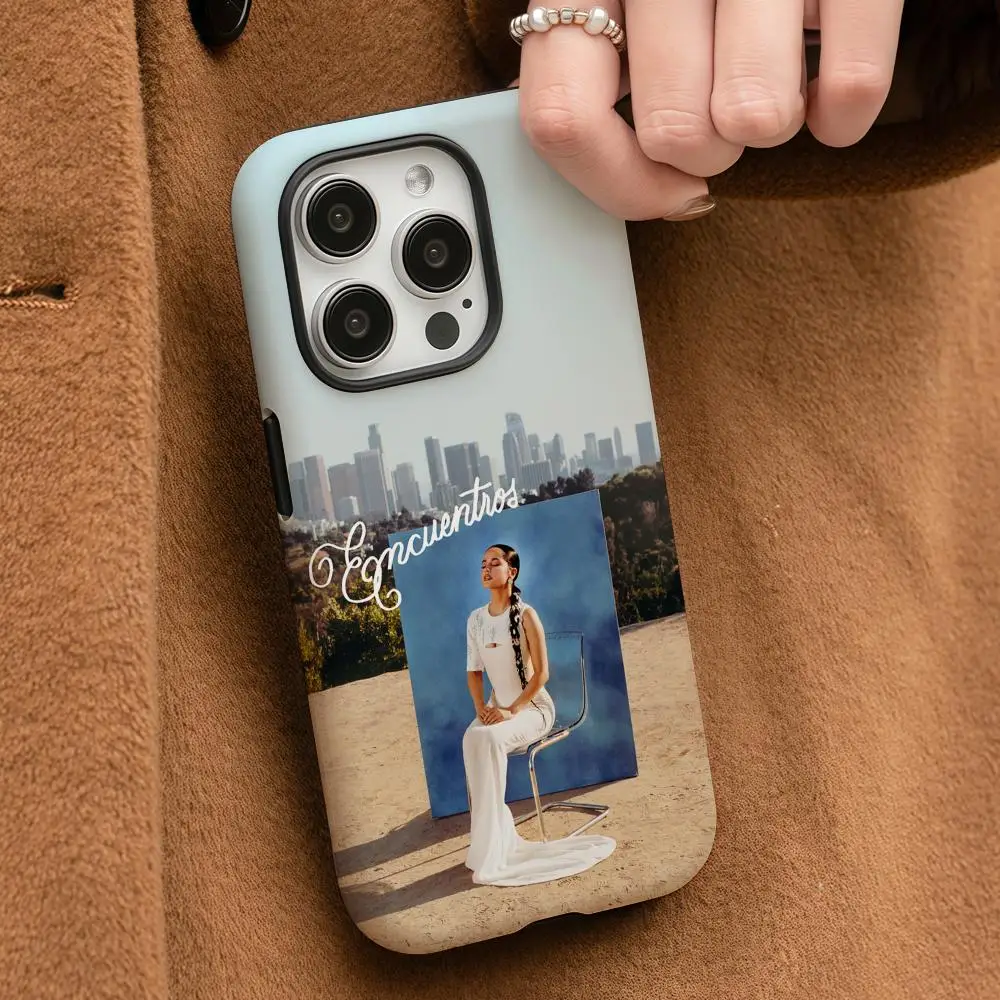 Funda para Teléfono Encuentros B-Becky G para iPhone 17 16 15 14 13 12 Pro Max Plus, Carcasa Rígida con Película Líquida de Doble Capa HD Brillante