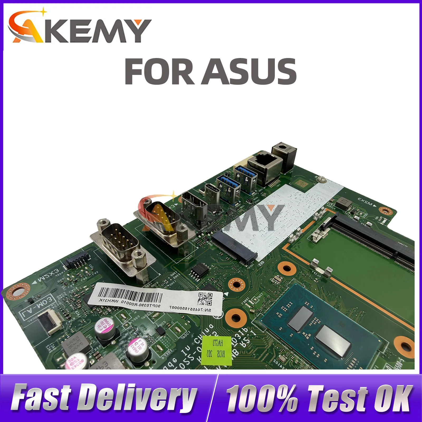 For ASUS ExpertCenter E1600WKA Notebook Motherboard LA-M031P E1600W N4500 CPU Fully Tested