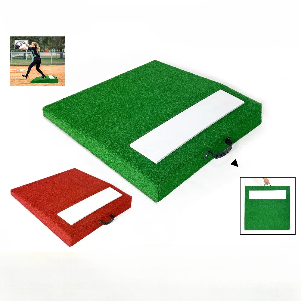 2026 Portable Foldable Handle Softball & Baseball Pitching Slope Pad Indoor & Outdoor Training Equipment Comfortable Slope Desig
