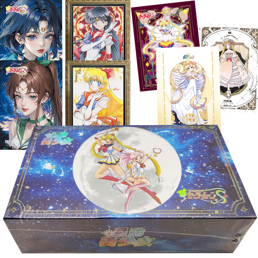 

Sailor Moon Collection Cards Japanese Popular Classic Magical Girl Mizuno Ami Tsukino Usagi Roles Battle Cards Fans Toys Gifts