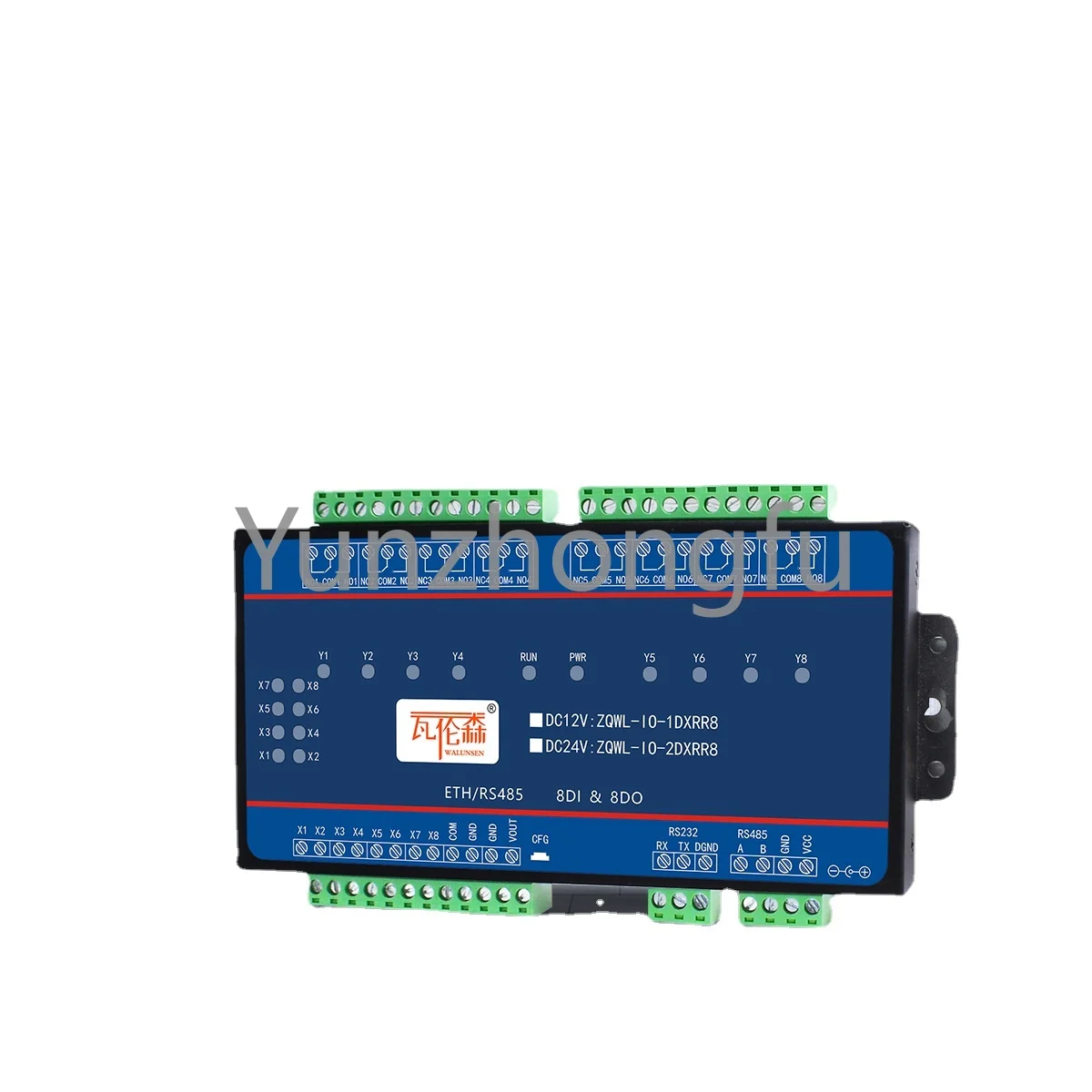 

8-way serial port relay control board module RS232/485 delay linkage IO switch input pulse count