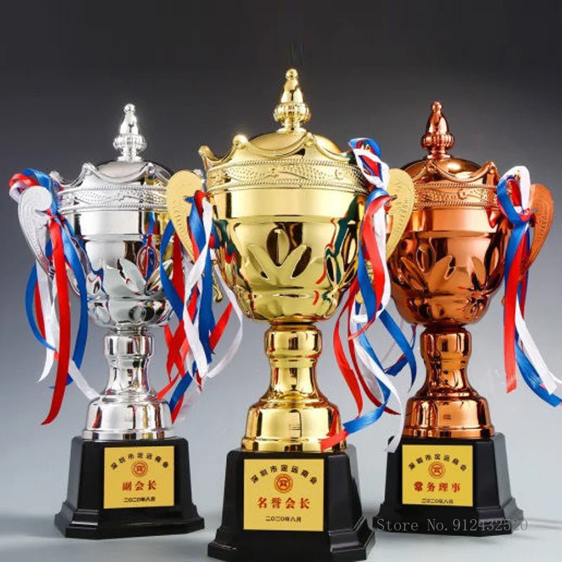 Trofeo in metallo placcato oro, grande commerciale, creativo personalizzato per inviare amici, regali, Souvenir danzanti, decorazioni per la casa, 1