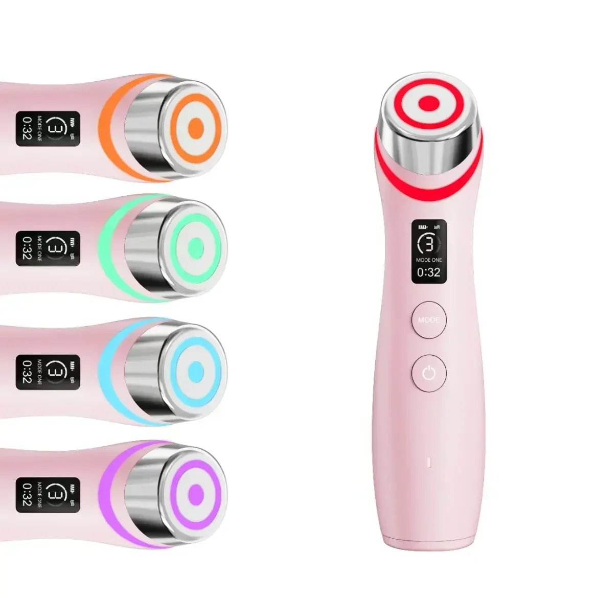 5 Color Light Introduction Ems Micro-current Vibration Massage Instrument Red and Blue Light Water Light Pore Beauty Instrument