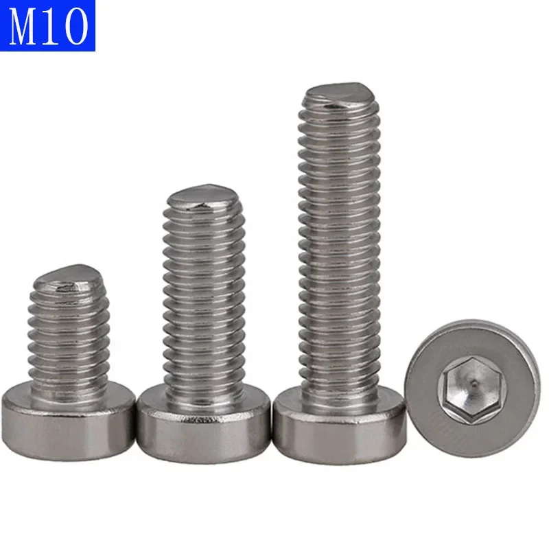 M10 x 1.5 10mm Low Head Allen Bolt Hex Socket Cap Screws A2 -70 304 Stainless Steel DIN 7984