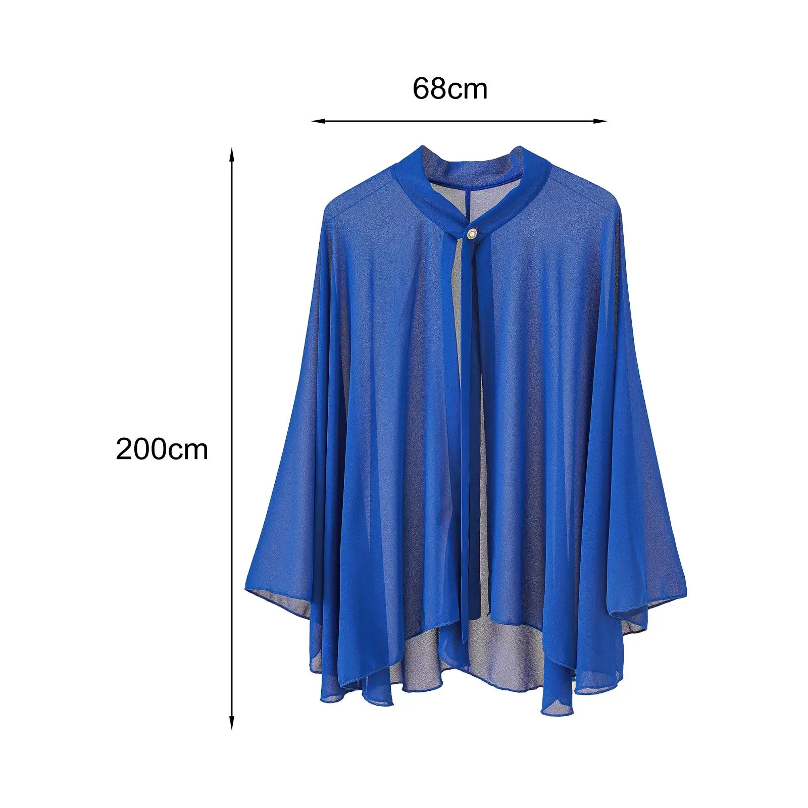 Wra Cardigan in chiffon da donna con apertura sul davanti, copricostume estivo da spiaggia, scialle casual