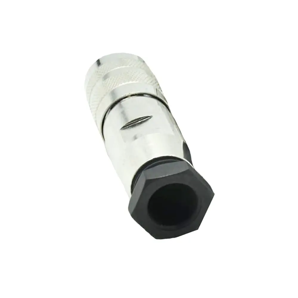 M16 Female 19 Pin Plug Connector Straight Solder Shield Cable