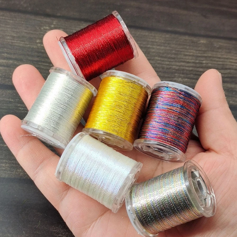 حوريات يطير هوك 150D مادة البوليستر كفاءة يطير ربط عقدة خالية تصميم 150D يطير ربط لوازم لخطافات الصيد