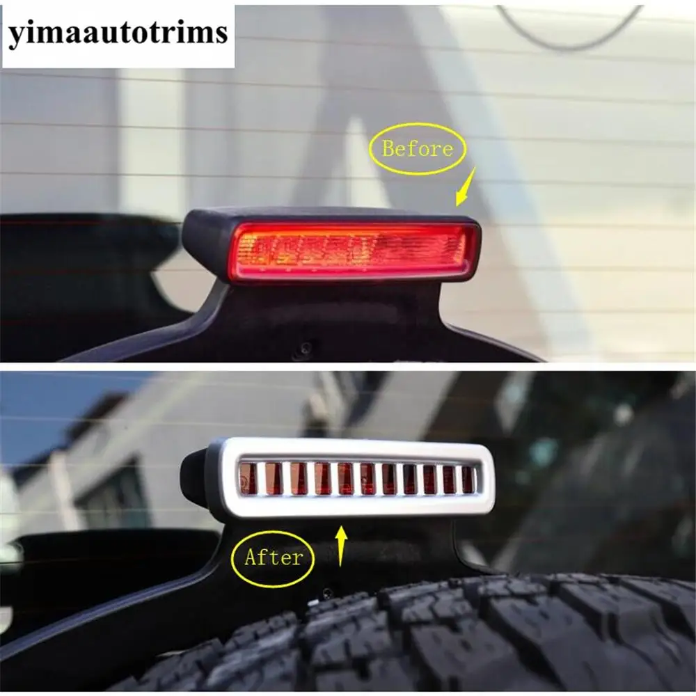 Rear Back High Position Brake Light Parking Lamp Decoration Cover Trim For Jeep Wrangler JL 2018 - 2022 ABS Exterior Accessories