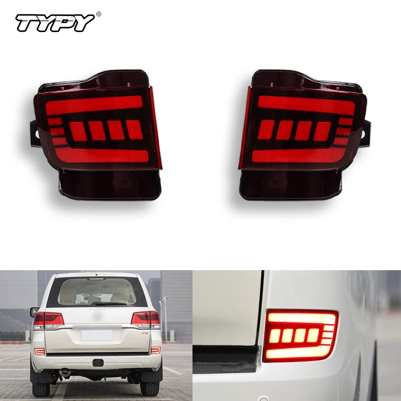 

Rear Back Tail LED Bumper Brake Stop Running Light Fog Lights For Toyota Land Cruiser 200 FJ200 LC200 2016 2017 2018 2019 2020