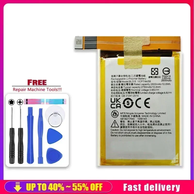 Mobile Phone Batteries 2750mAh  BL316 BL318 For Lenovo Saver 2PRO 2 pro L70081 Gaming Phone Rechargeable Smartphone Battery