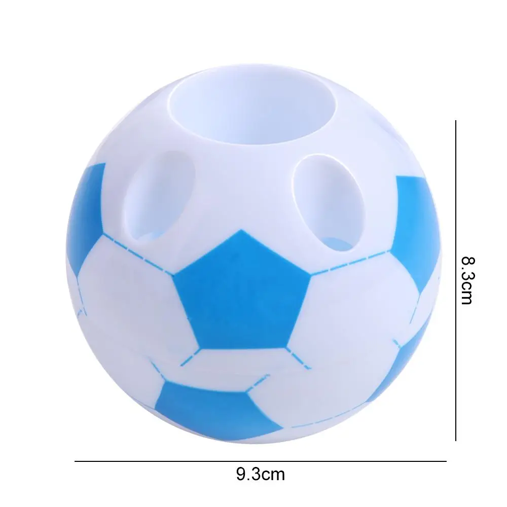 Interrupteur porte-stylo rond en forme de football pour enfants, stockage de stylo créatif, récipient de papeterie classique, Evalubrittop