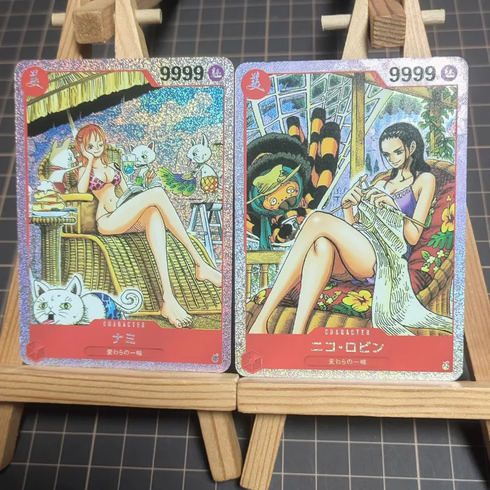 DIY ONE PIECE OPCG Boa Hancock Original Swimsuit Flash Card Homemade Card Anime Peripheral Game Collection Card Holiday Gift