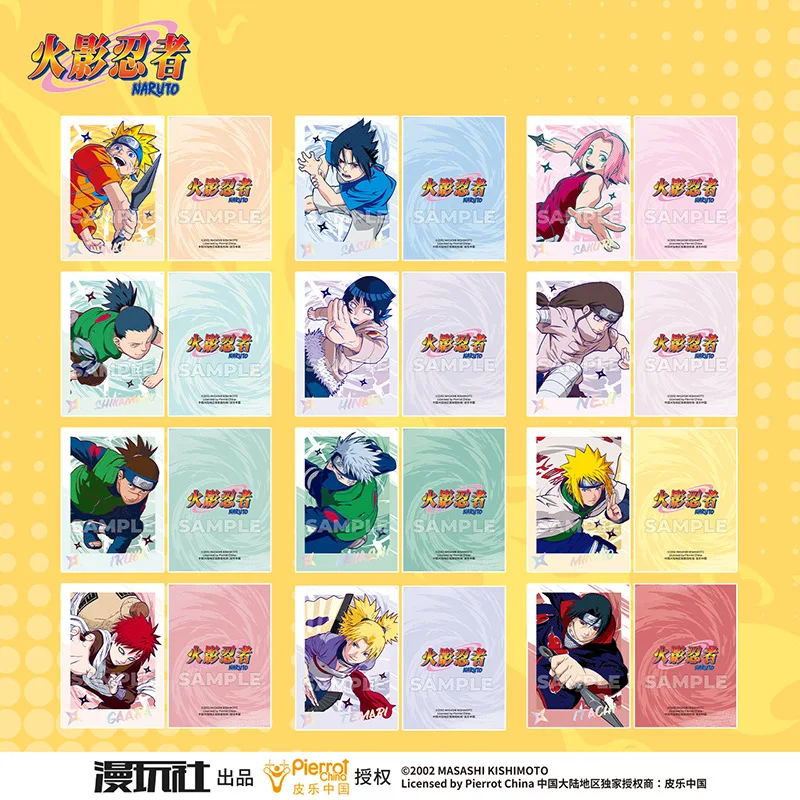 

Набор фотобумаги с официальной лицензией по мотивам Наруто: Учиха Саске, Сакура, Гаара, Хьюга Неджи, Нара Темари, серия «Полка-дот», 12 шт./компл.