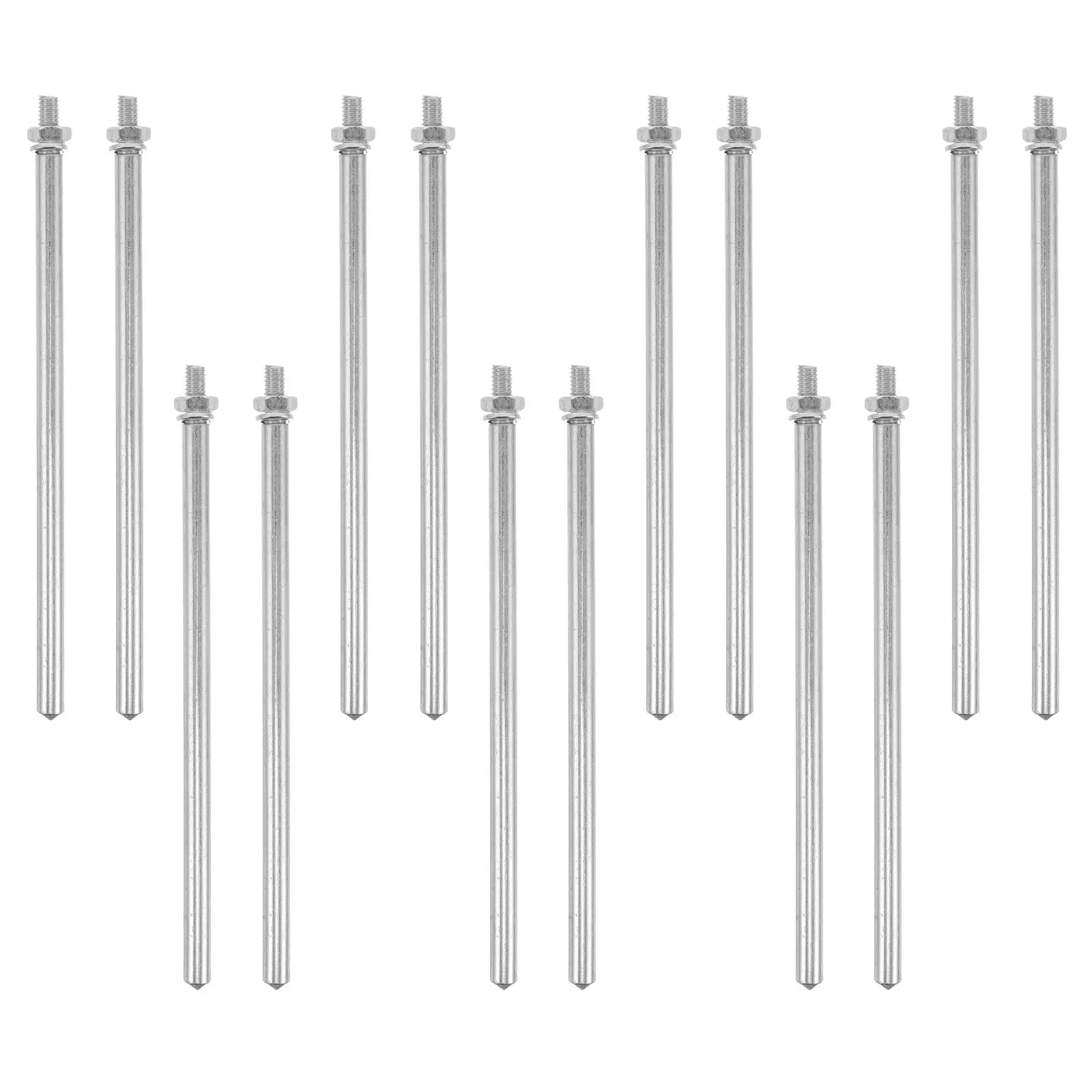 30Pcs Industrial Sewing Machine Spare Parts Metal Thread Spool Pins Smooth Bobbin Winding Replacement for Commercial Use