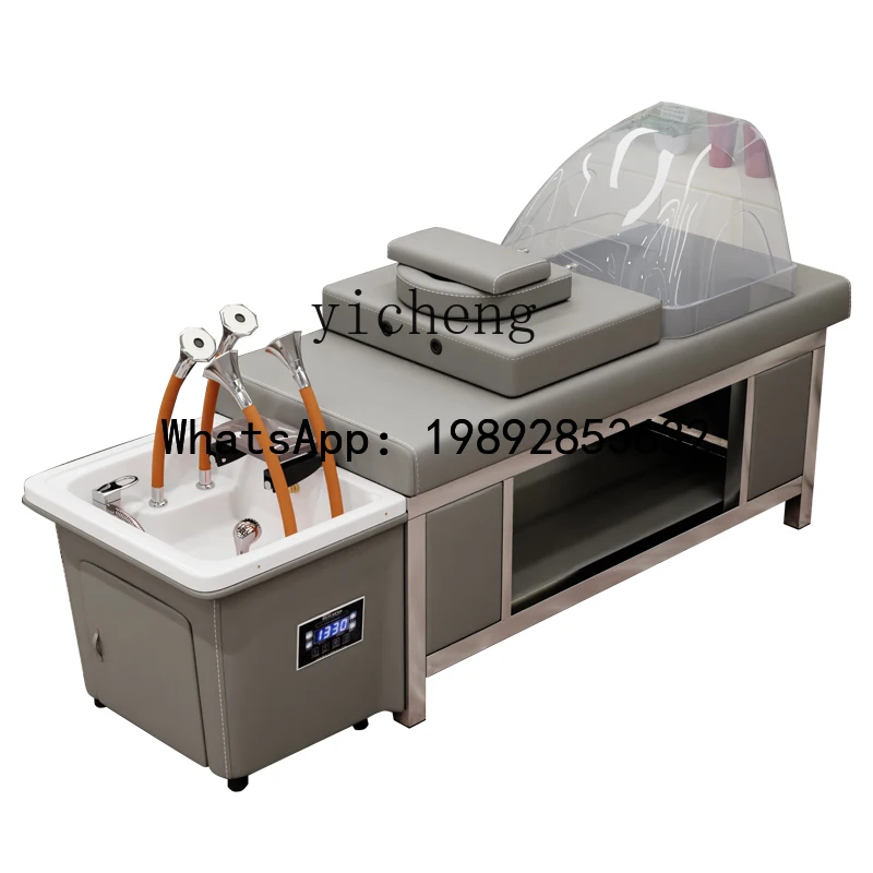 AB  four-head treatment bed water circulation fumigation  salon special barber shop beauty salon  shampoo bed