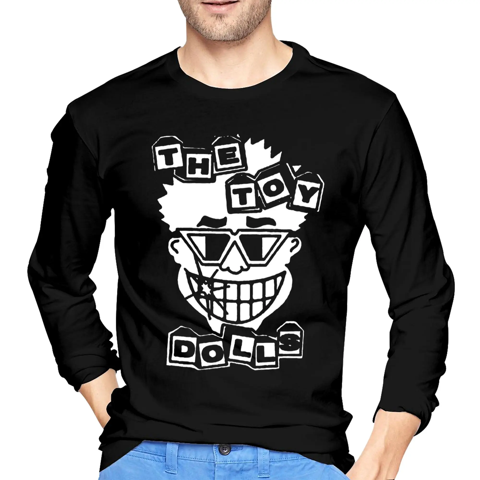 

the toy dolls Men's Long Sleeved T-shirt Fashion Round Neck T shirts Spring and Autumn Men tops