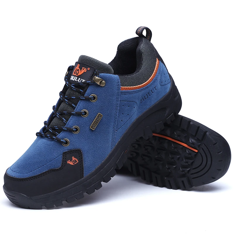 High Quality Outdoor Walking Sneakers Rubber Sole Suede Leather Men Hiking Shoes Durable Leather Climbing Shoes Zapatillas 36-47