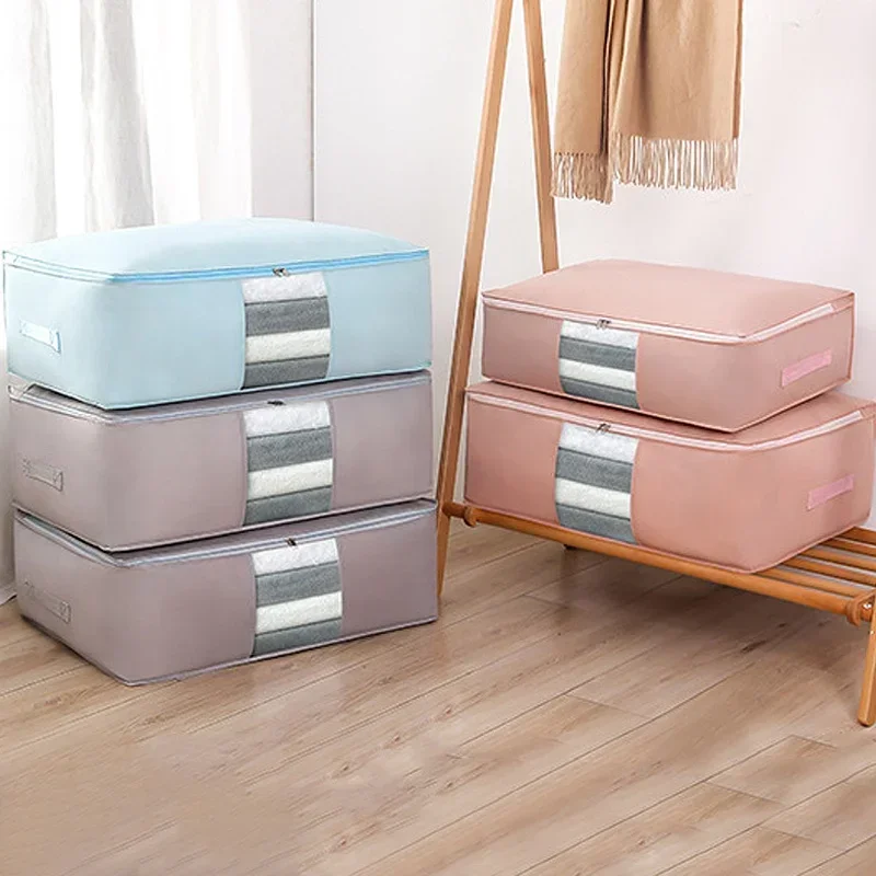 Foldable Storage Bags for Clothes and Comforters - Extra Large Capacity for Moving and Packing