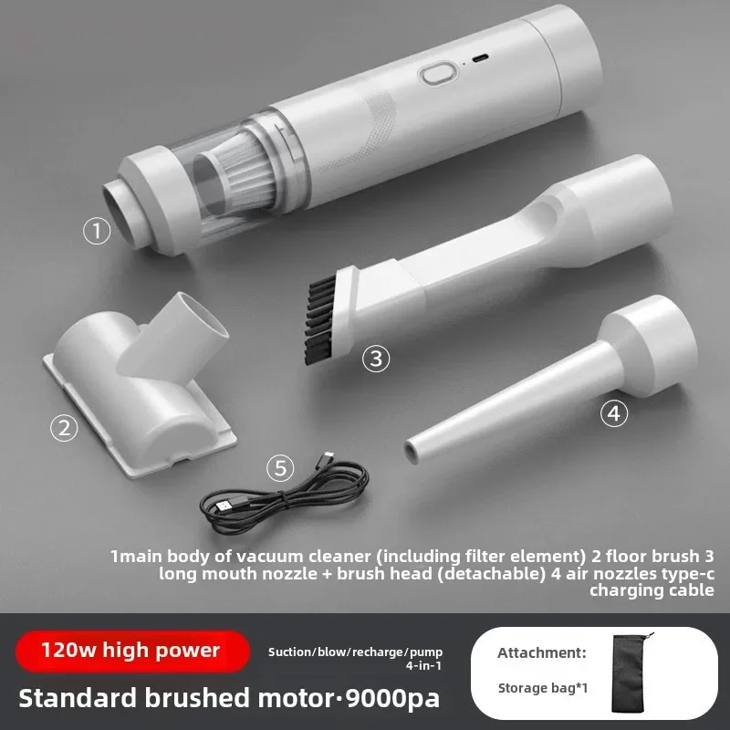 

Car vacuum cleaner Handheld small wireless car super suction household dual-purpose high-power machine in the car