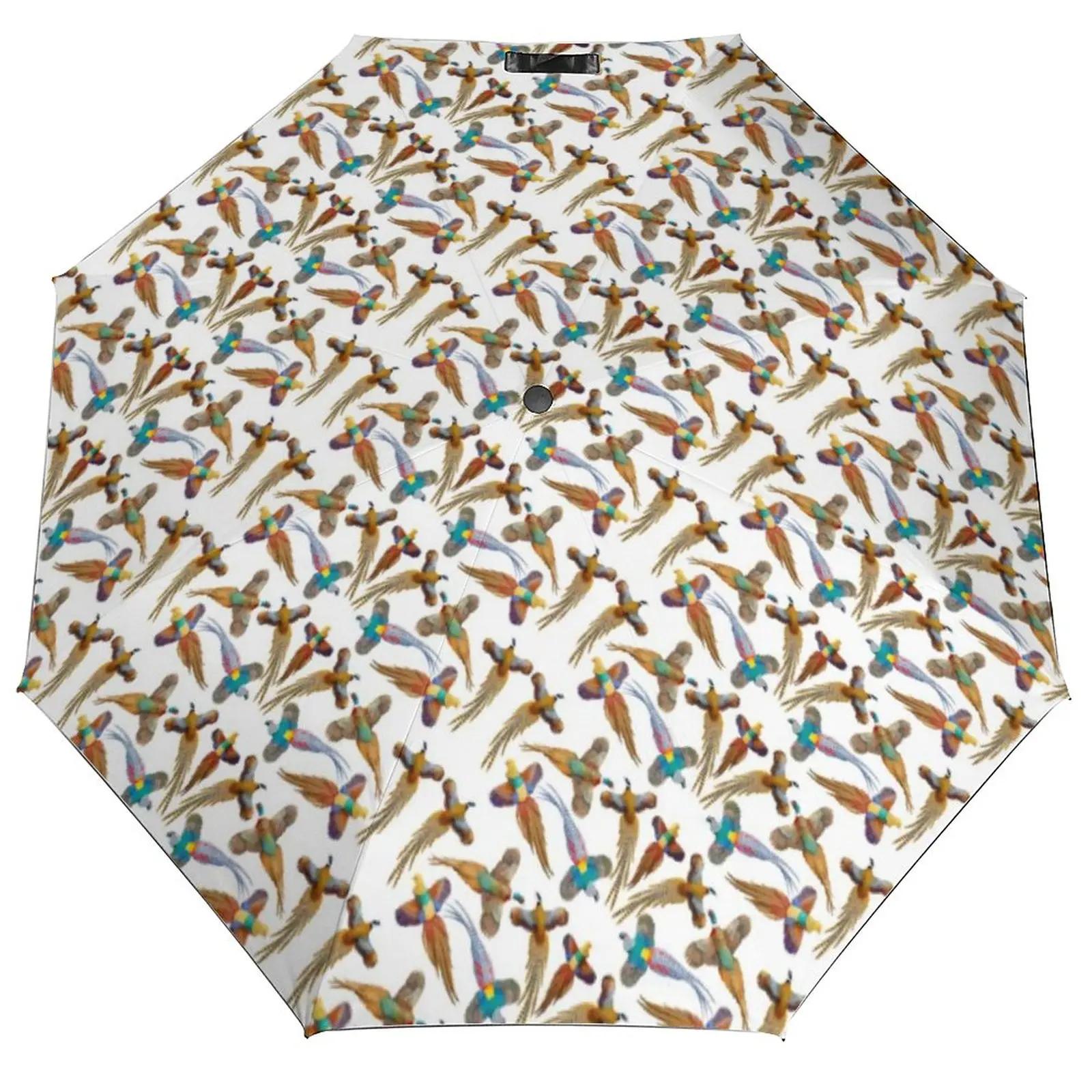 

Зонт с принтом птиц летающие фазаньи красивый защитный зонт автоматический складной зонт для путешествий