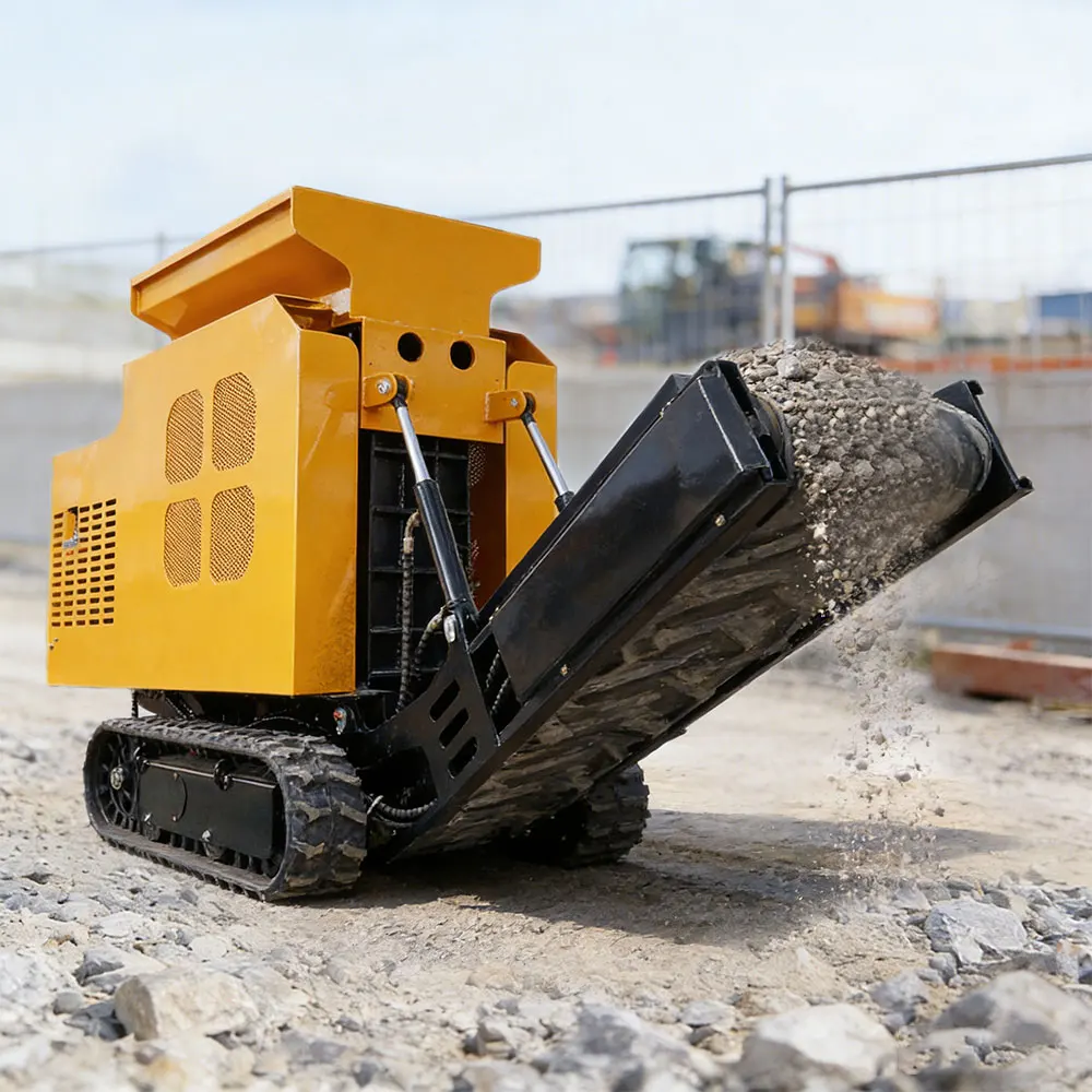Small Crawler Type Mobile Rock Crusher High Output For Quarry Aggregate Production Line