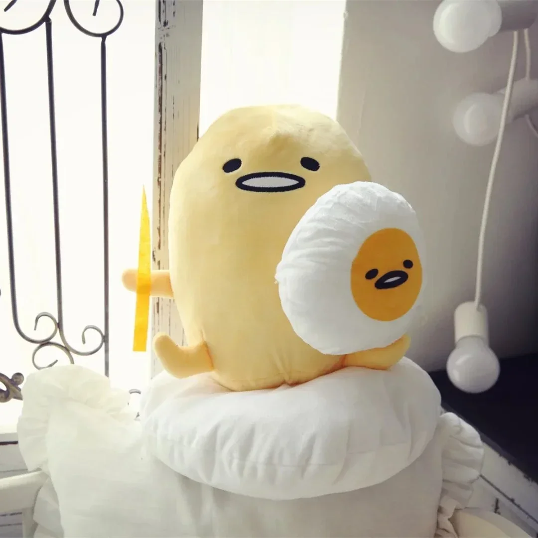 لطيف Gudetama ألعاب من نسيج مخملي لينة محبوب محشوة Gudetama Plushies عناق دمية وسادة نوم أريكة وسادة تزيين هدايا عيد الميلاد