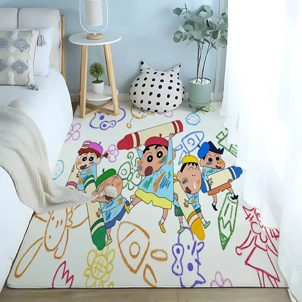 TV C-Crayon Shin-chan Floor Mats Home Laundry Rug Carpet For Living Room Decor Lounge Area Anti-slip Foot Mat Entrance Doormat
