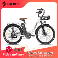 Fafrees F26 Lasting Electric Bicycle for Men Mountain Bike 250W 36V 20.3Ah Lithium Battery City E-bike