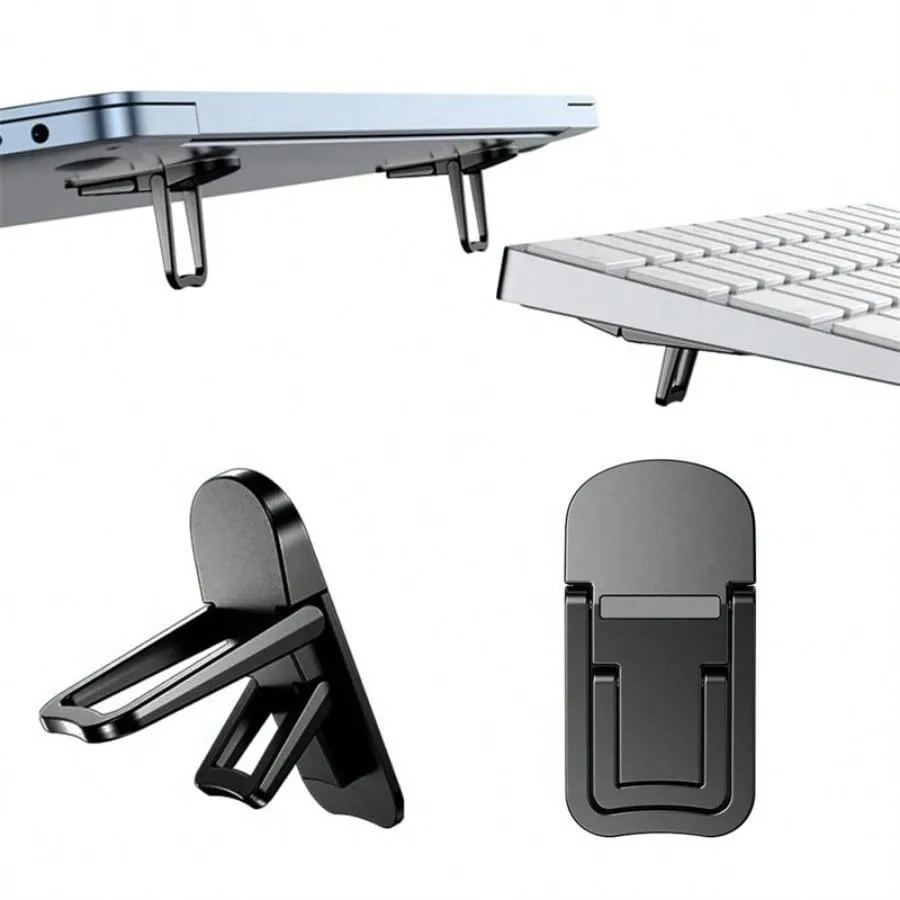 Laptop Stand Portable Foot Support Stand Desktop Height-Raising Pad Base Invisible Heat Dissipation Tablet Computer Accessories